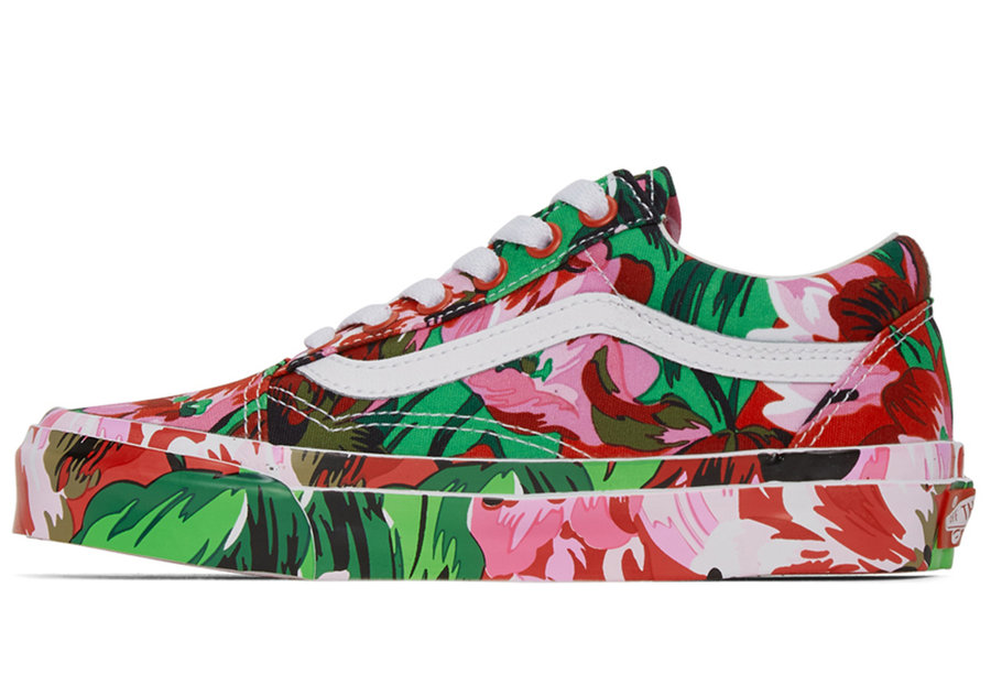 Kenzo,Vans,Old Skool,发售  油画花卉太奢华！Kenzo x Vans 全新联名即将发售！