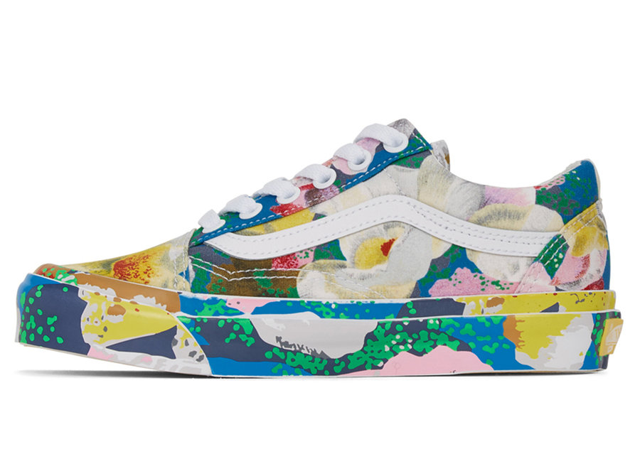 Kenzo,Vans,Old Skool,发售  油画花卉太奢华！Kenzo x Vans 全新联名即将发售！