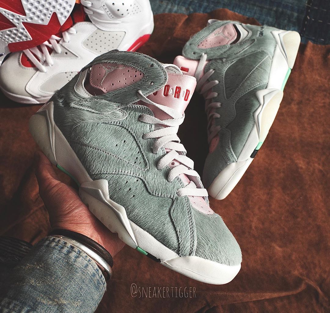 Air,Jordan,“,Hare,2.0,”,前,几日,曝  兔八哥 AJ7 最新实物美图来了！出众颜值让猛男落泪...