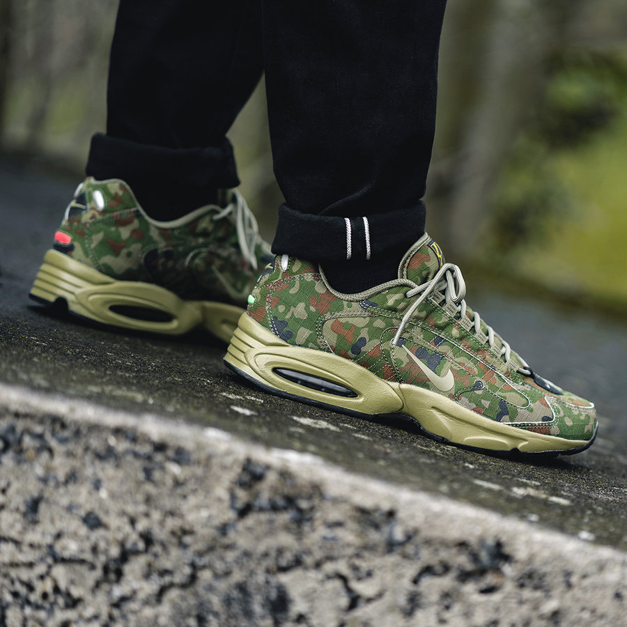 Air Max Triax 96,Nike,发售  军绿迷彩 + 醒目警戒线！Air Max Triax 96 新配色上脚来了！
