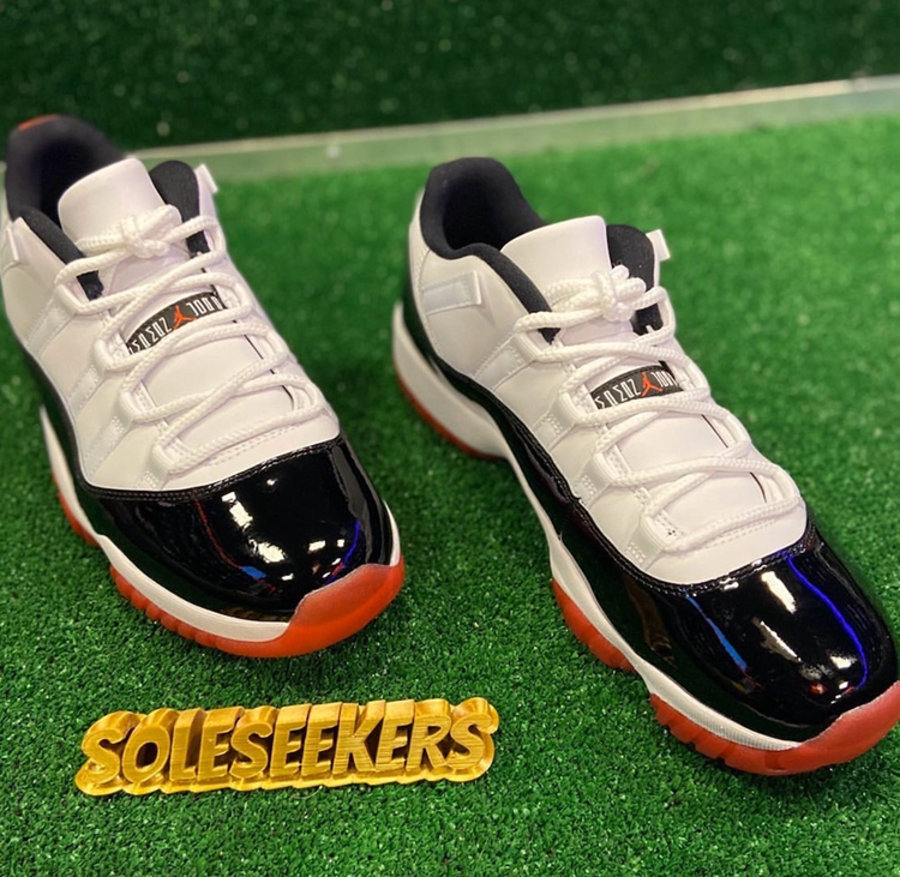 Air Jordan 11 Low,White Bred,A  今年第一双 AJ11！黑红 + 康扣「王炸配色」最新实物曝光！