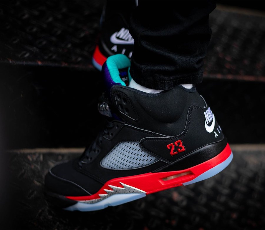AJ5,Air Jordan 5,CZ1786-001,发售  Air Jordan 5 “Top 3” 上脚意外好看！延期至五月底发售