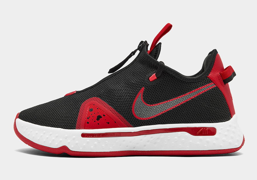 Nike,PG4 “Bred”,CD5079-003,发售  经典黑红配色！Nike PG4 “Bred” 下月发售