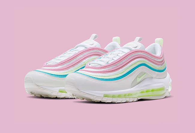 Nike,Air Max 97,CW7017-100,发售  清爽复活节彩蛋配色！全新 Air Max 97 现已发售