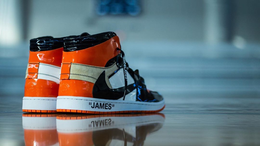 AJ1,Air Jordan 1,OFF-WHITE,Tra  惊现反钩 OFF-WHITE x AJ1！詹姆斯儿子已经上脚