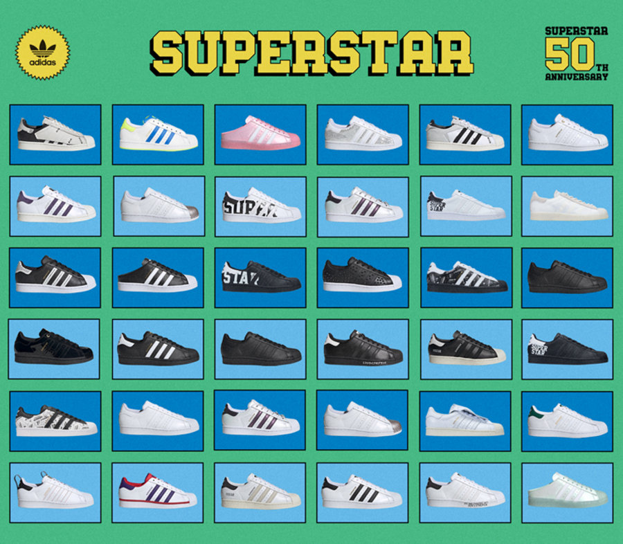 adidas,Superstar  复古浪潮来袭！adidas Superstar 五十周年纪念新品登场！