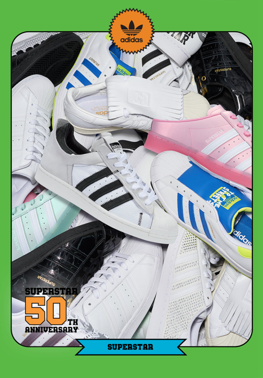 adidas,Superstar  复古浪潮来袭！adidas Superstar 五十周年纪念新品登场！