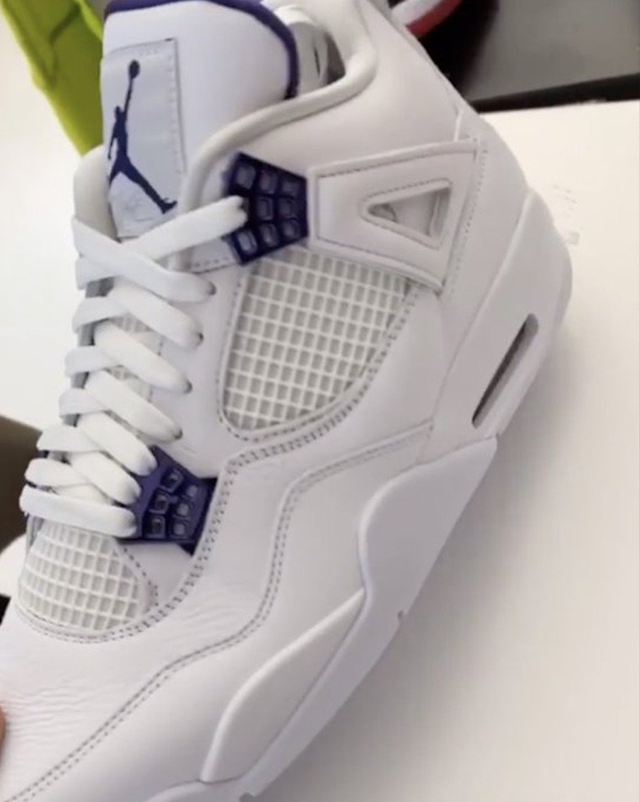 Air Jordan 4,AJ4,发售,CT8527-115  DJ Khaled 晒出实物！多款「纯白金属」AJ4 发售日期曝光！
