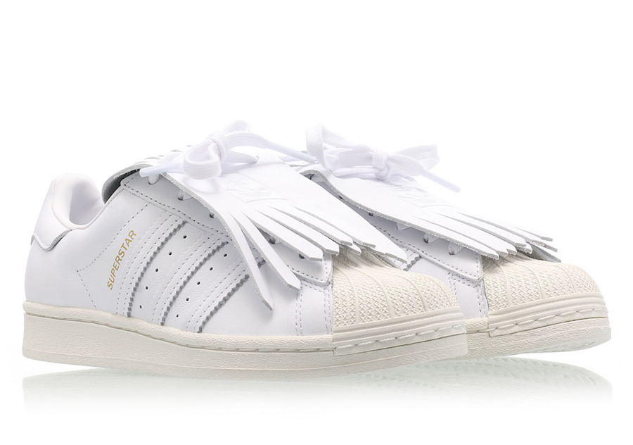 Superstar,adidas,发售  复古流苏造型！贝壳头 Superstar 小白鞋迎来全新升级！