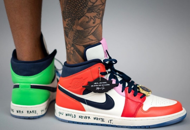AJ1,Air Jordan 1 Mid,CW1140-10  风格酷似「大金表」联名！多彩 AJ1 Mid 下周发售