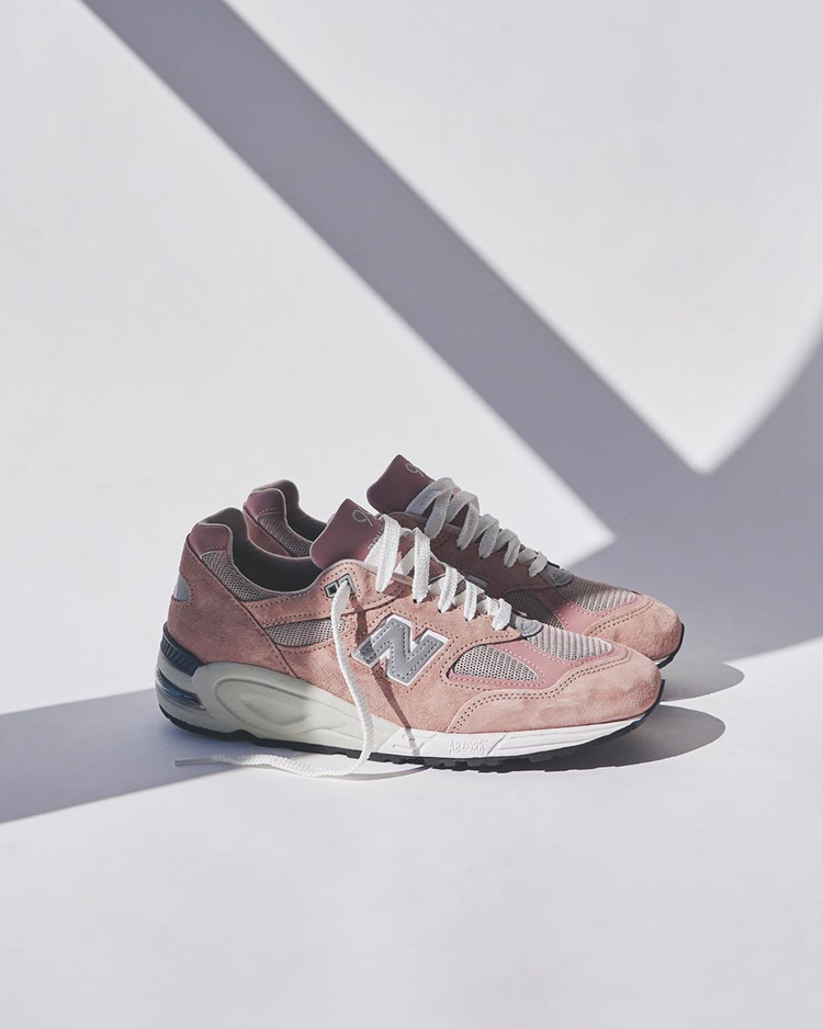 KITH,New Balance,990V2  全新 KITH x New Balance 990V2 实物曝光！粉嫩配色猛男必看！
