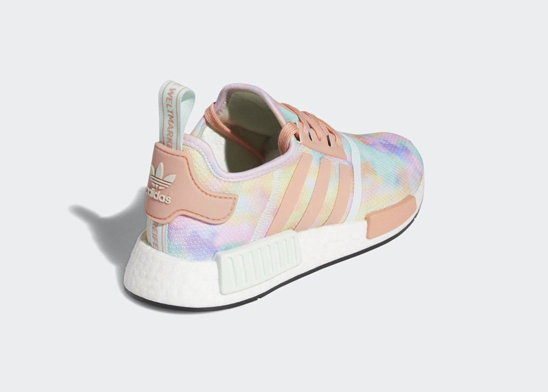 adidas,NMD R1,发售  五彩斑斓扎染鞋面！彩蛋 NMD R1 官图释出！超想要！