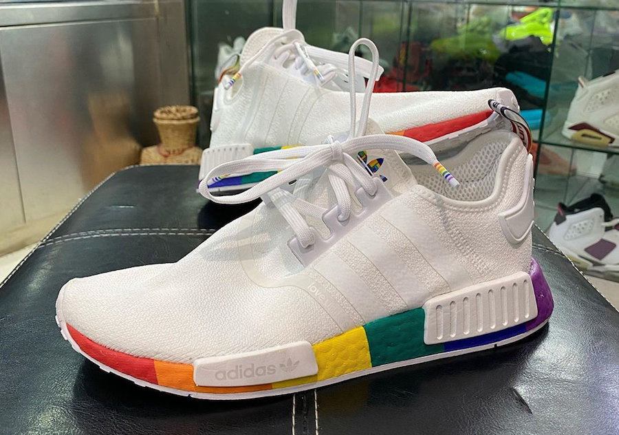 adidas,NMD,FY9024,发售  彩虹 adidas Pride 系列新成员！经典 NMD R1 实物首次曝光