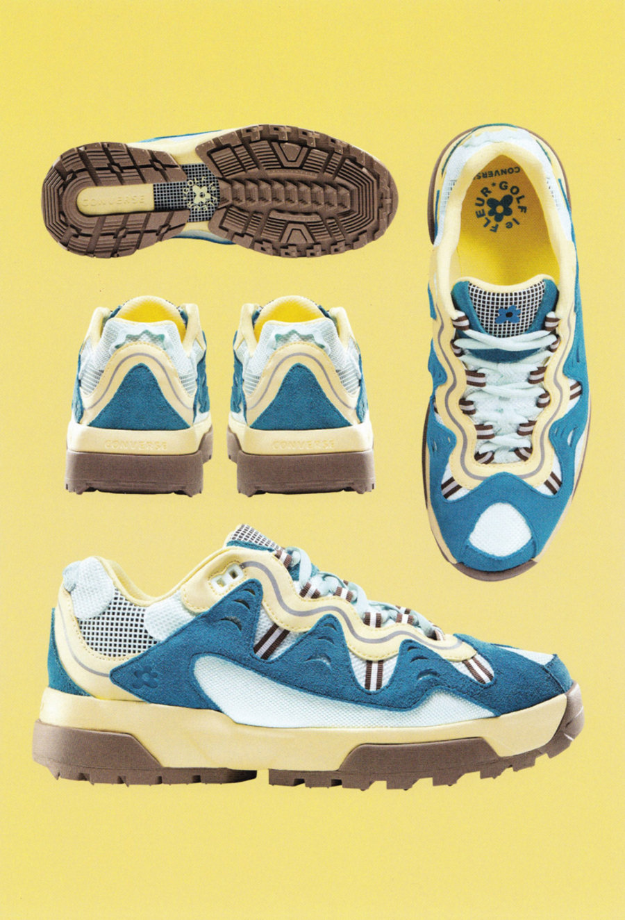 Converse,GOLF le FLEUR*,Gianno  清爽春夏色调！Converse 全新小花联名系列本周发售