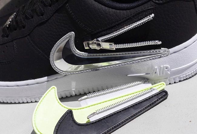 Nike,AF1,换钩,Air Force 1 Low 07  又有新玩法！这两双拉链换钩 Air Force 1 有点酷！