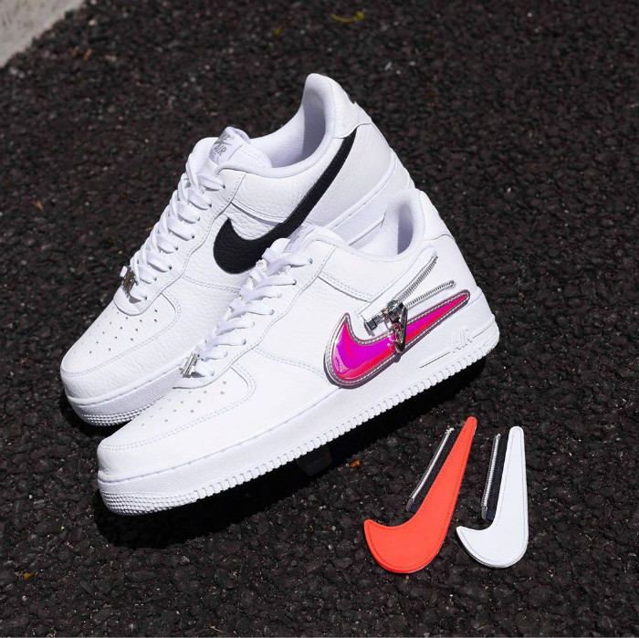 Nike,AF1,换钩,Air Force 1 Low 07  又有新玩法！这两双拉链换钩 Air Force 1 有点酷！