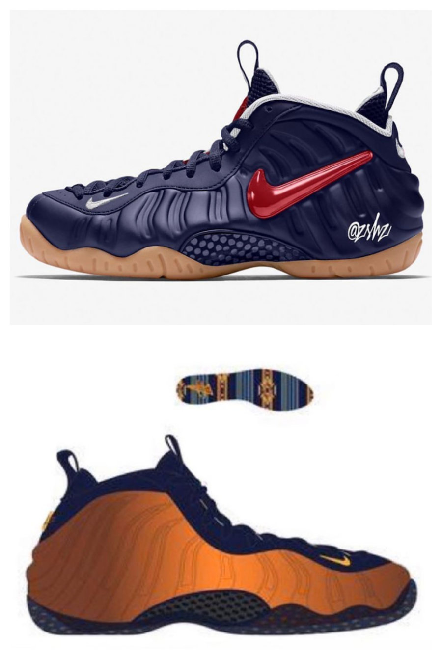 Nike,Air Foamposite Pro,Blue V  梦之队配色？两款 Nike 喷、泡新品即将发售！