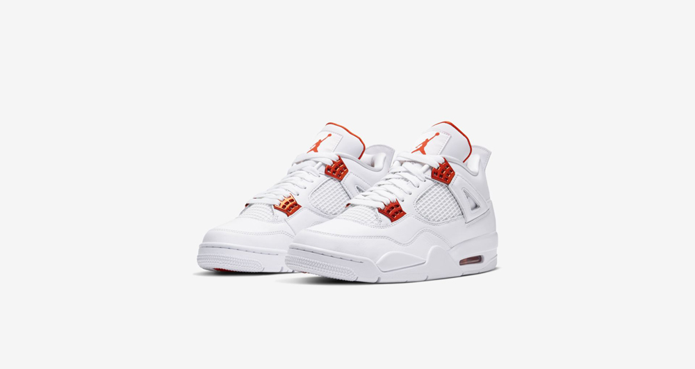 AJ4,Air Jordan 4,CT8527-118,发售  纯白金属 AJ4 套装官网预告！白橙配色下周率先发售！