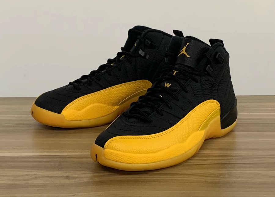 130690-070,AJ12,Air Jordan 12 130690-070 AJ12 湖人客场配色！黑黄 Air Jordan 12 七月发售！