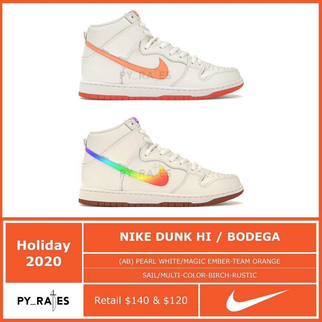New Balance,997,发售,bodega  Dunk 又双叒叕曝光新联名！彩虹 Swoosh 骚气十足！