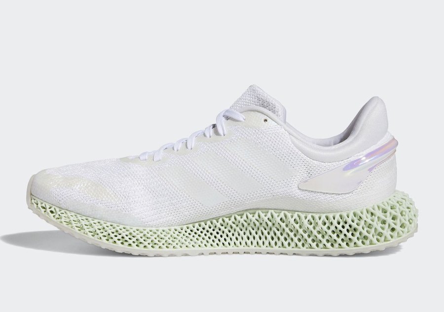 FW1229,4D Run 1.0,adidas,发售  每年夏天都超抢手的小白鞋！adidas 4D 又有新配色了！