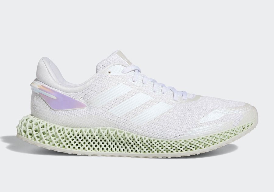 FW1229,4D Run 1.0,adidas,发售  每年夏天都超抢手的小白鞋！adidas 4D 又有新配色了！