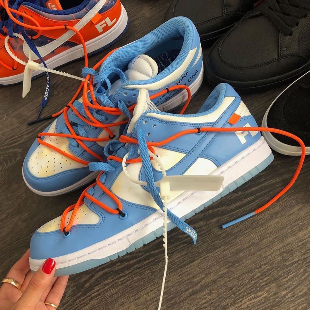 OFF-WHITE,Nike,Dunk,Futura OFF-WHITE OW x Dunk 还有一个特殊版本！正是你想要的北卡蓝配色！