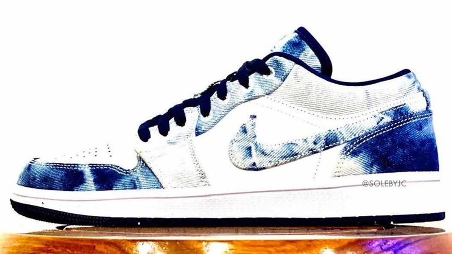Air Jordan 1 Low,AJ1,发售  独特褪色效果！水洗单宁 Air Jordan 1 Low 实物曝光