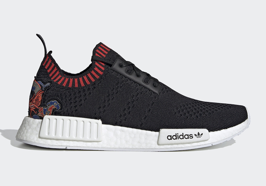 adidas,NMD R1,EH2238,发售  腾龙刺绣加持！这双 adidas NMD 质感不一般！