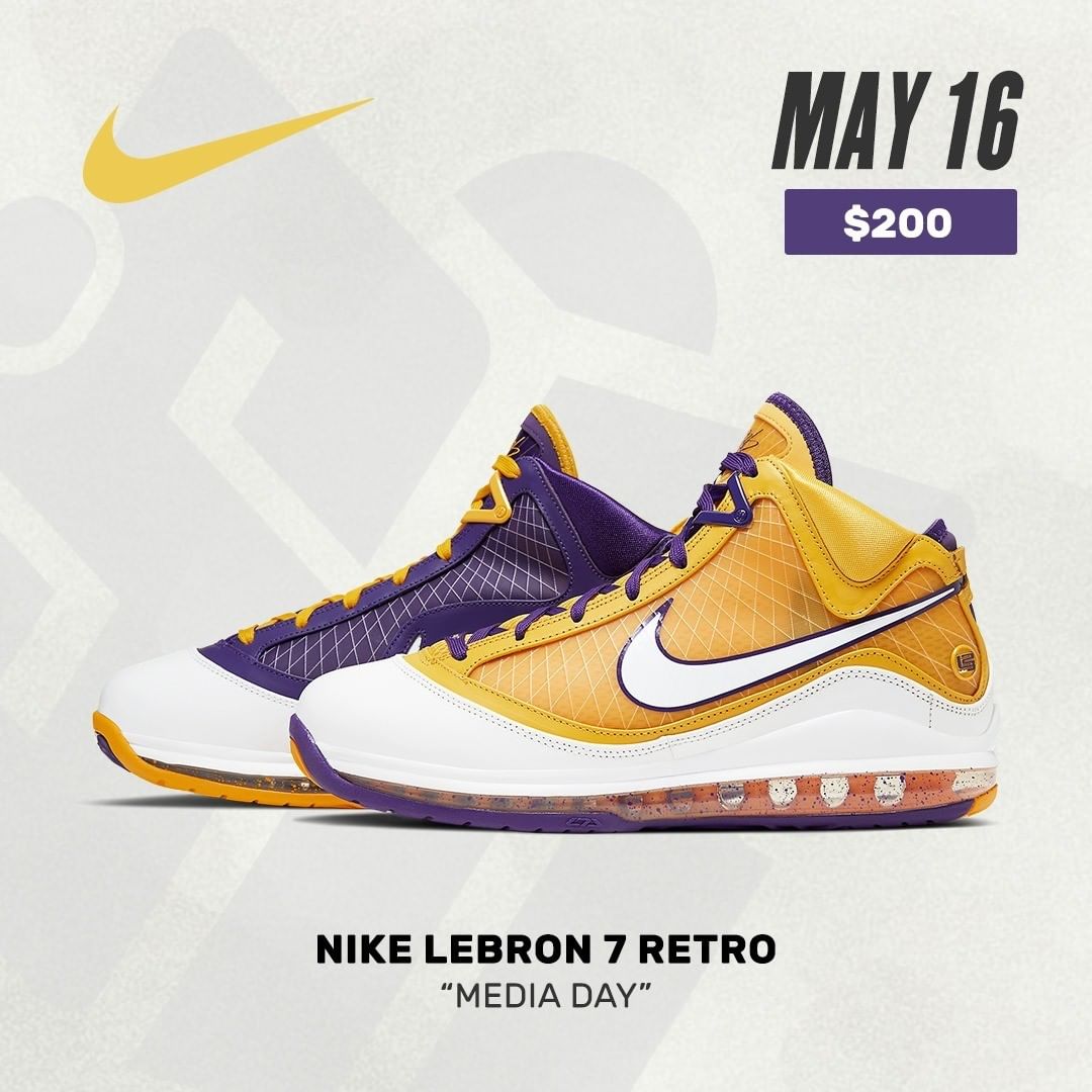 Nike,LeBron 7,CW2300-500,发售  万万没想到！詹姆斯亲穿的鸳鸯 LeBron 7 竟然也要市售！