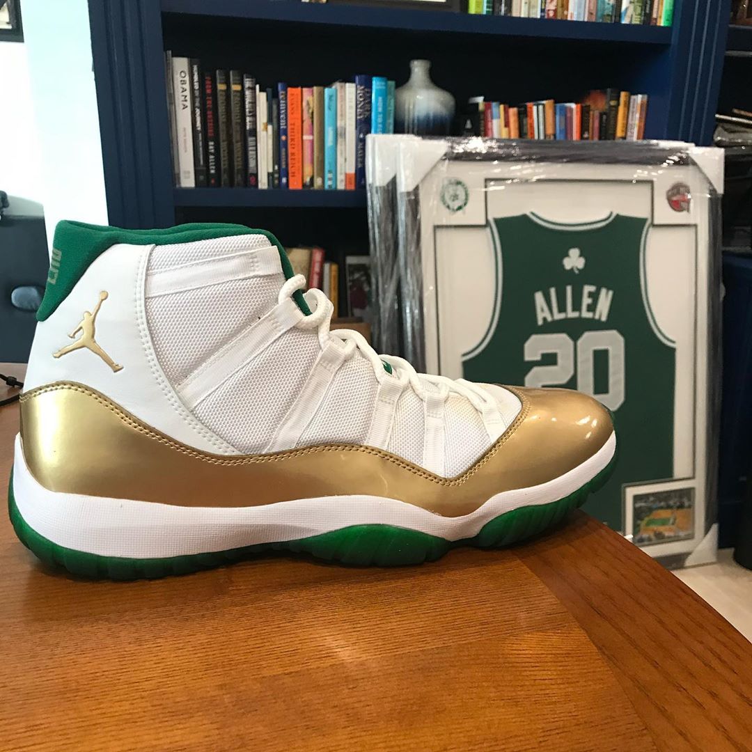 AJ11,Air Jordan 11,RAY ALLEN  罕见凯尔特人配色！雷阿伦专属 Air Jordan 11！