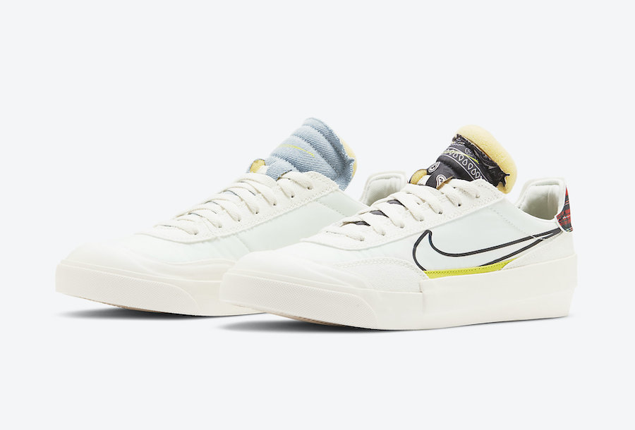 Nike,Drop-Type,HBR,CW2620-101,  解构 + 鸳鸯 + 腰果花！这双 Nike Drop-Type HBR 堪比联名！