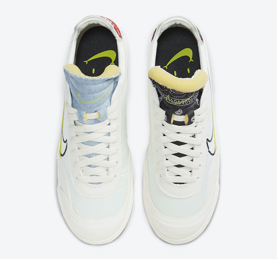 Nike,Drop-Type,HBR,CW2620-101,  解构 + 鸳鸯 + 腰果花！这双 Nike Drop-Type HBR 堪比联名！