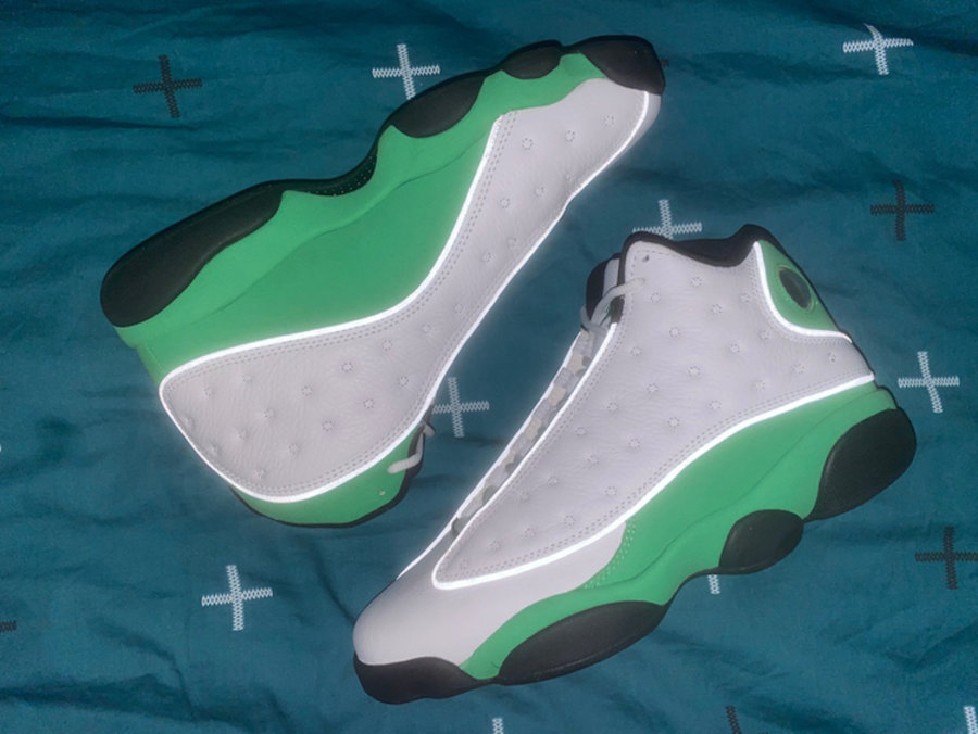 Air Jordan 13,AJ,AJ13,Lucky Gr  暗藏 3M 反光细节！神似雷阿伦 AJ13 PE 最新实物图释出！