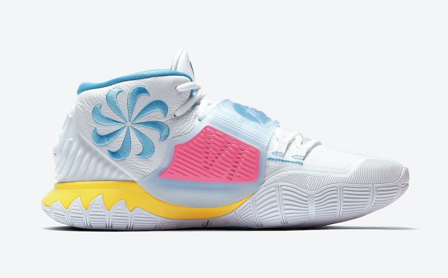 BQ4630-101,Nike,Kyrie 6,Neon G  南海岸色调涂鸦配色！全新 Kyrie 6 “Neon Graffiti” 下月发售！