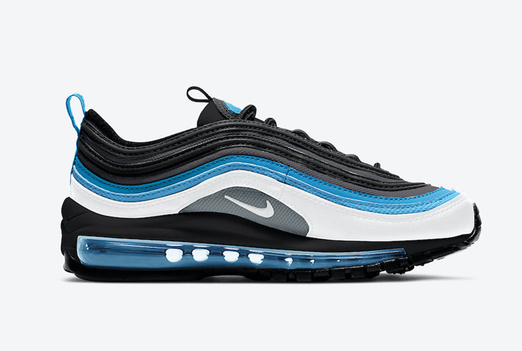 Nike,Air Max 97,GS,921522-106  清爽白蓝配色！这双 Air Max 97 太适合夏天，可惜...