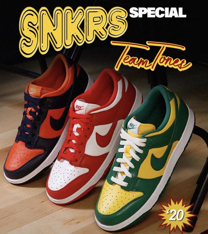 Nike,Dunk Low SP,Champ Colors,  巴西、白红后的收官配色！蓝橙 Dunk Low 更多实物曝光！