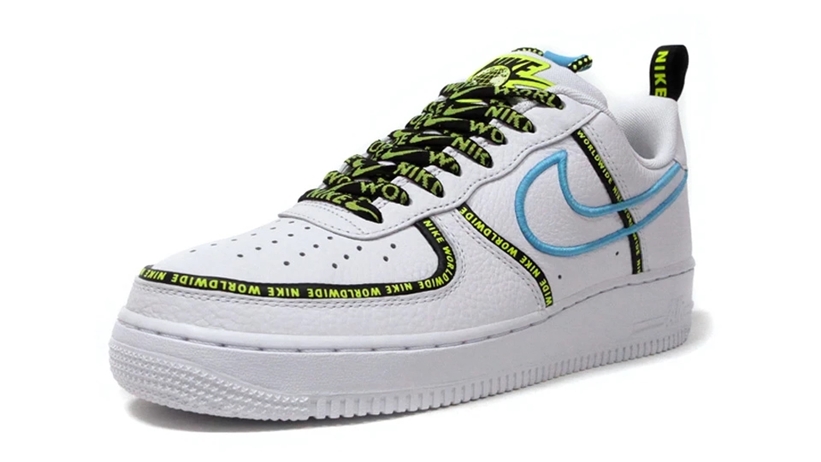 Nike,Air Force 1,World Wide,CK  弹幕花纹 + 刺绣钩子！这双 Air Force 1 有点特别！
