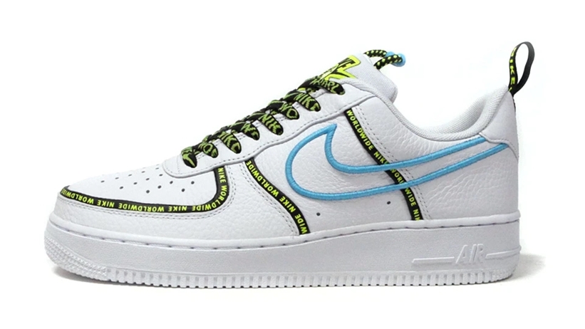 Nike,Air Force 1,World Wide,CK  弹幕花纹 + 刺绣钩子！这双 Air Force 1 有点特别！