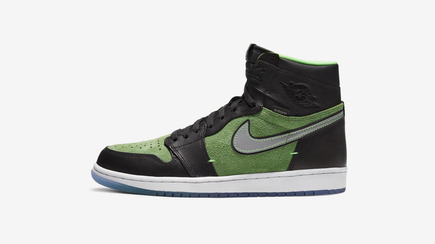 AJ1,Air Jordan 1,CK6637-002,RA  高于原价！黑绿 AJ1 Zoom 本周发售！SNKRS 已上架！