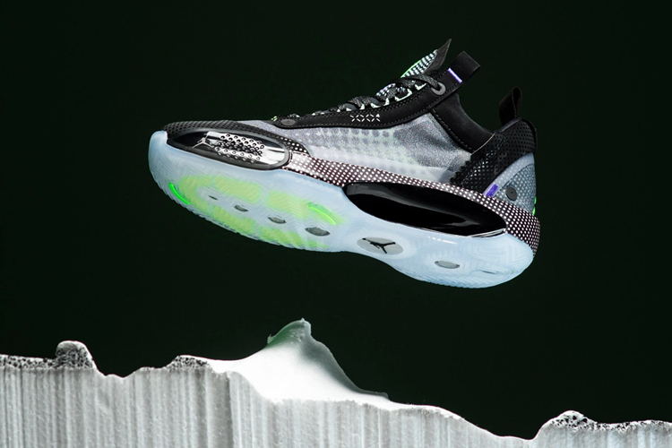 Air Jordan 34,AJ 34 Low,Vapor  黑绿设计 + 波点造型！Air Jordan 34 Low 全新配色曝光！