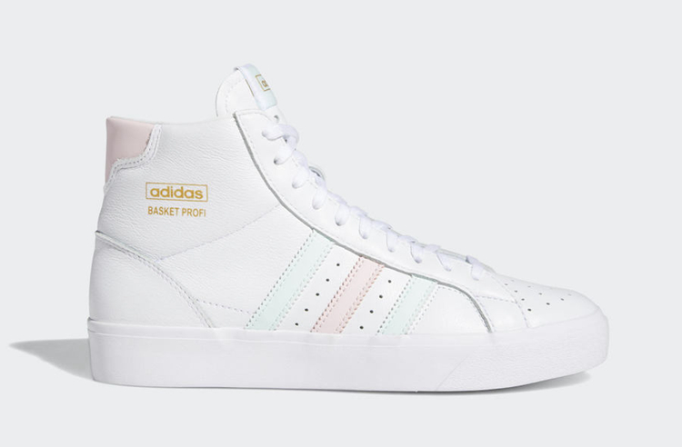 adidas, Basket Profi,FW4515  小清新配色！这款 adidas Basket Profi 小白鞋今夏不能错过！