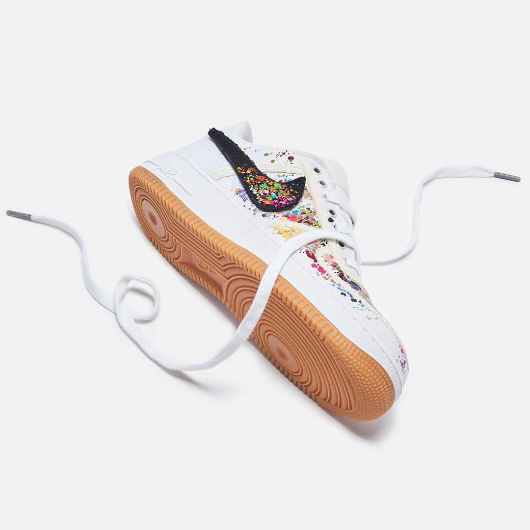 Travis Scott,AIr Force 1,AF1,B  精致刺绣工艺！这双「发霉」的 TS x AF1 你打几分？