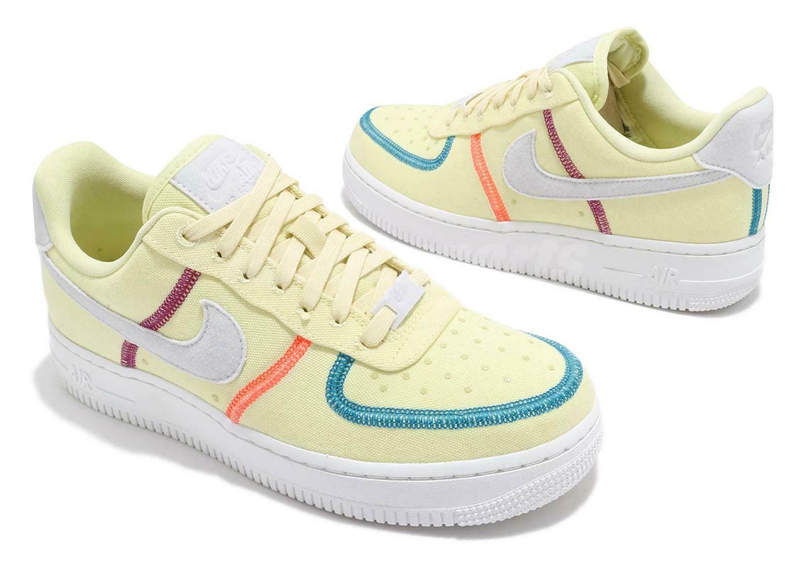 Air Force 1,AF1,Nike,CK6572-70  独特帆布 + 外露缝线设计！这双 Air Force 1 真挺特别！