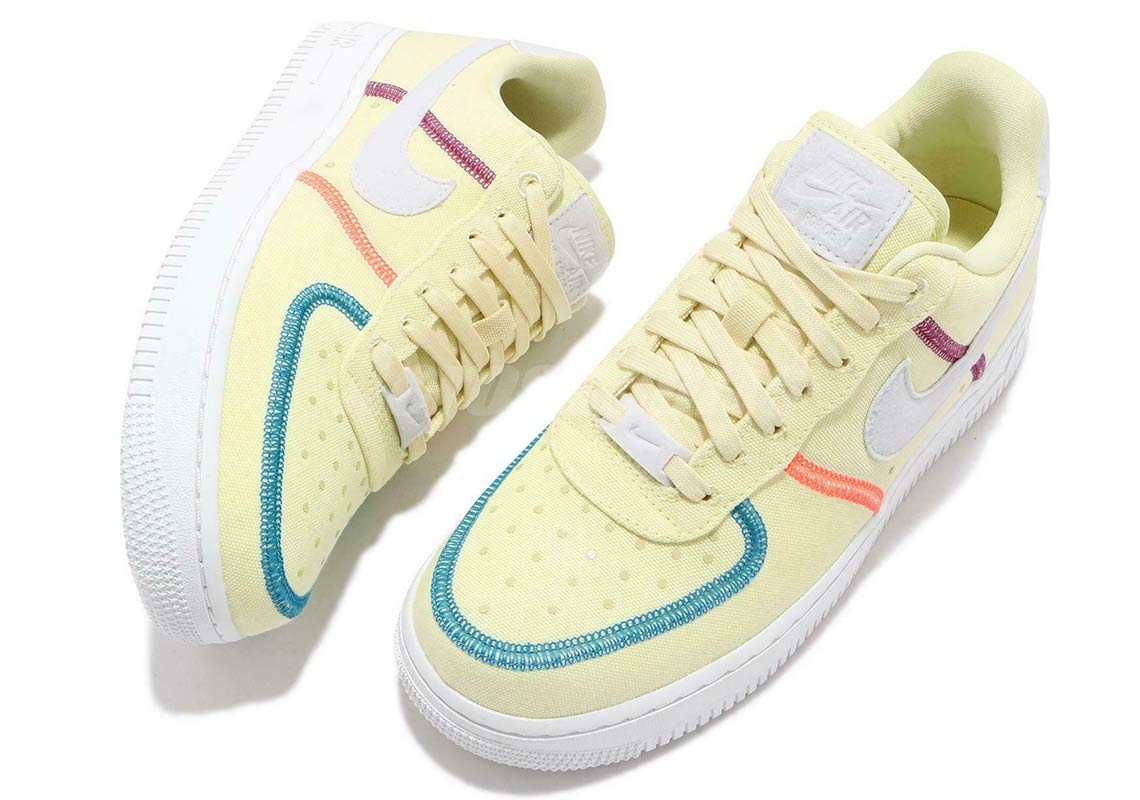 Air Force 1,AF1,Nike,CK6572-70  独特帆布 + 外露缝线设计！这双 Air Force 1 真挺特别！