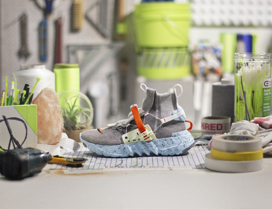 Nike Space Hippie 01,CQ3986-00  新配色「可回收火星鞋」Nike Space Hippie 本月发售！夏日清爽气质！