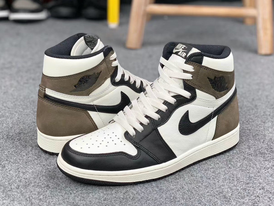 Air Jordan 1,Dark Mocha,555088  「小反勾」 Air Jordan 1 完整实物细节曝光！11 月发售！