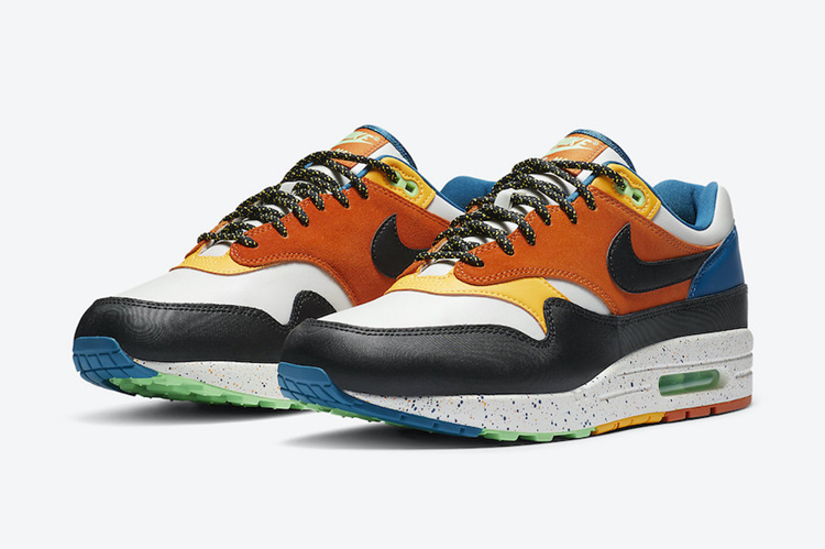 Nike,Air Max 1,CZ8140-001  多色拼接 + 泼墨中底！全新配色 Air Max 1 官图曝光！