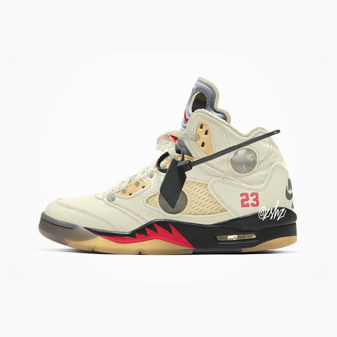 OFF-WHITE,AJ,AJ5,Sail,CT8480-1  第三款 OW x AJ5 实物曝光！配色致敬经典「流川枫」！