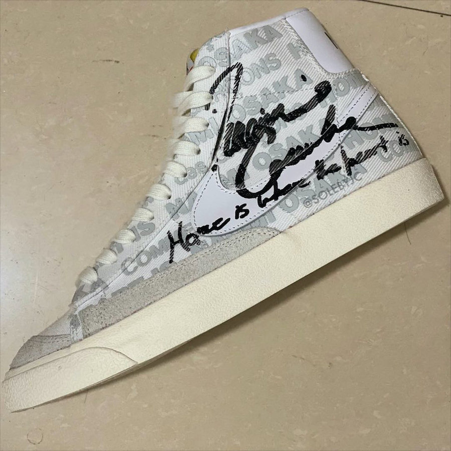 Comme des Garcons,Naomi Osaka,  日本网球小将收获专属球鞋！三方联名 Blazer Mid 超抢眼！